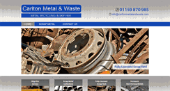 Desktop Screenshot of carltonmetalandwaste.com