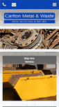 Mobile Screenshot of carltonmetalandwaste.com